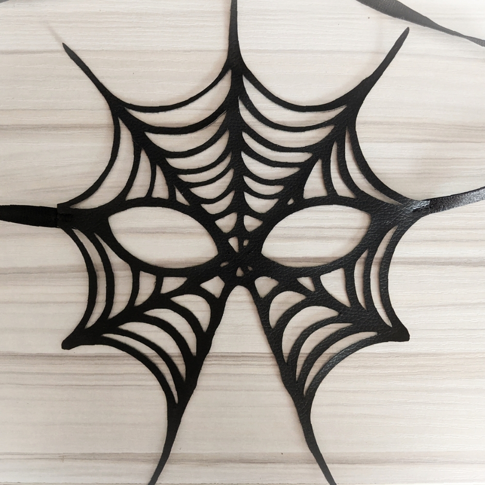 Spider masquerade mask BNWOT Halloween